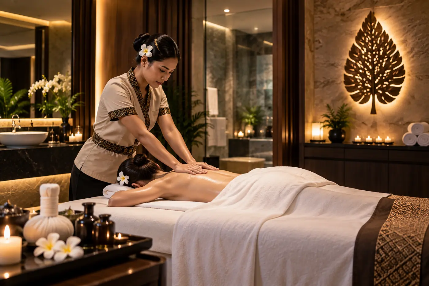 Massage near me in Muscat – private massage room at Golden VIP Spa