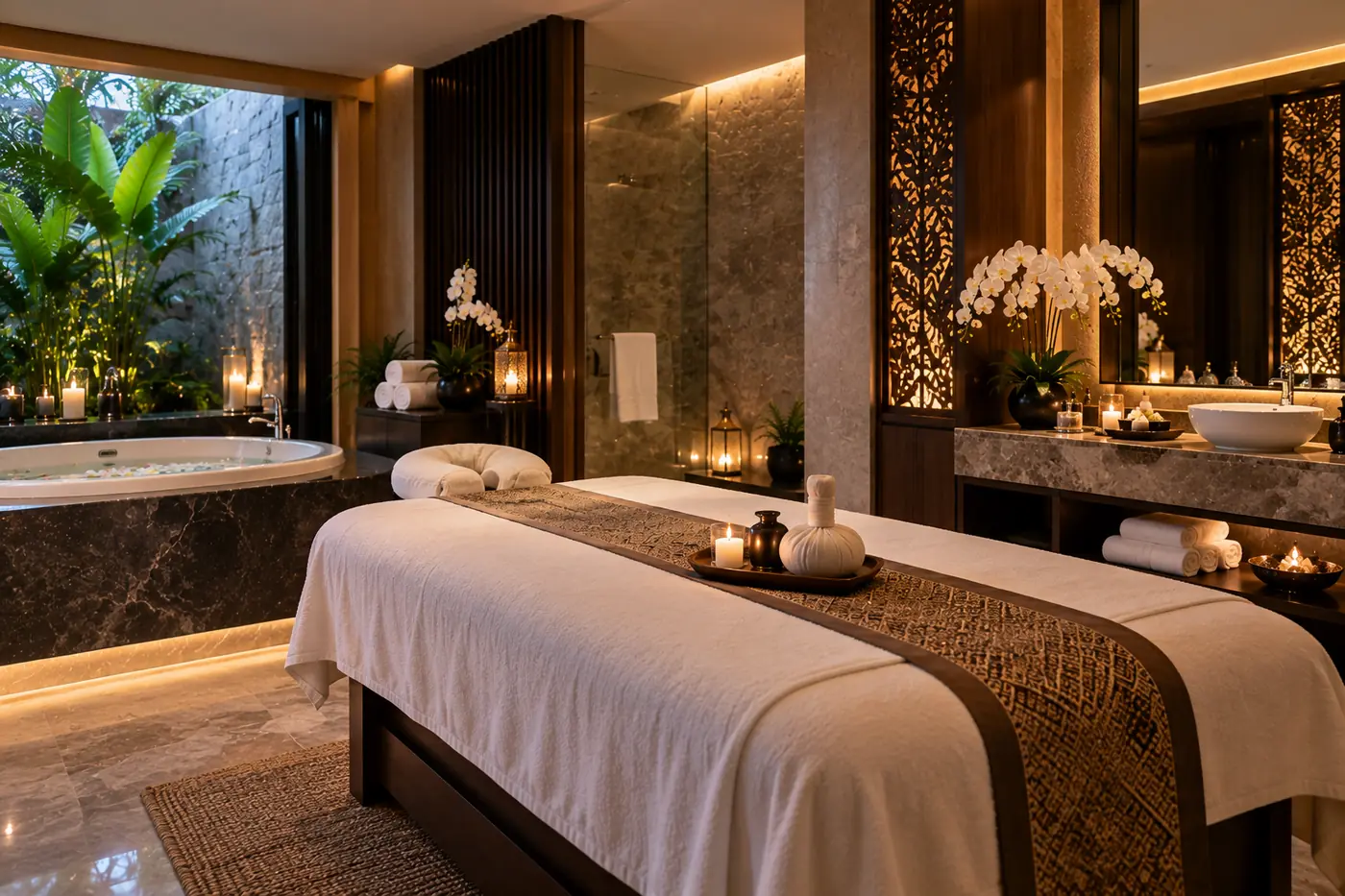 Private treatment room at Golden VIP Spa, Al Khuwair