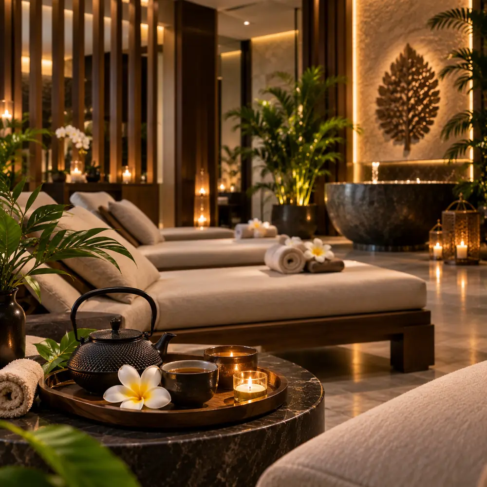 Lounge corner at Golden VIP Spa Muscat