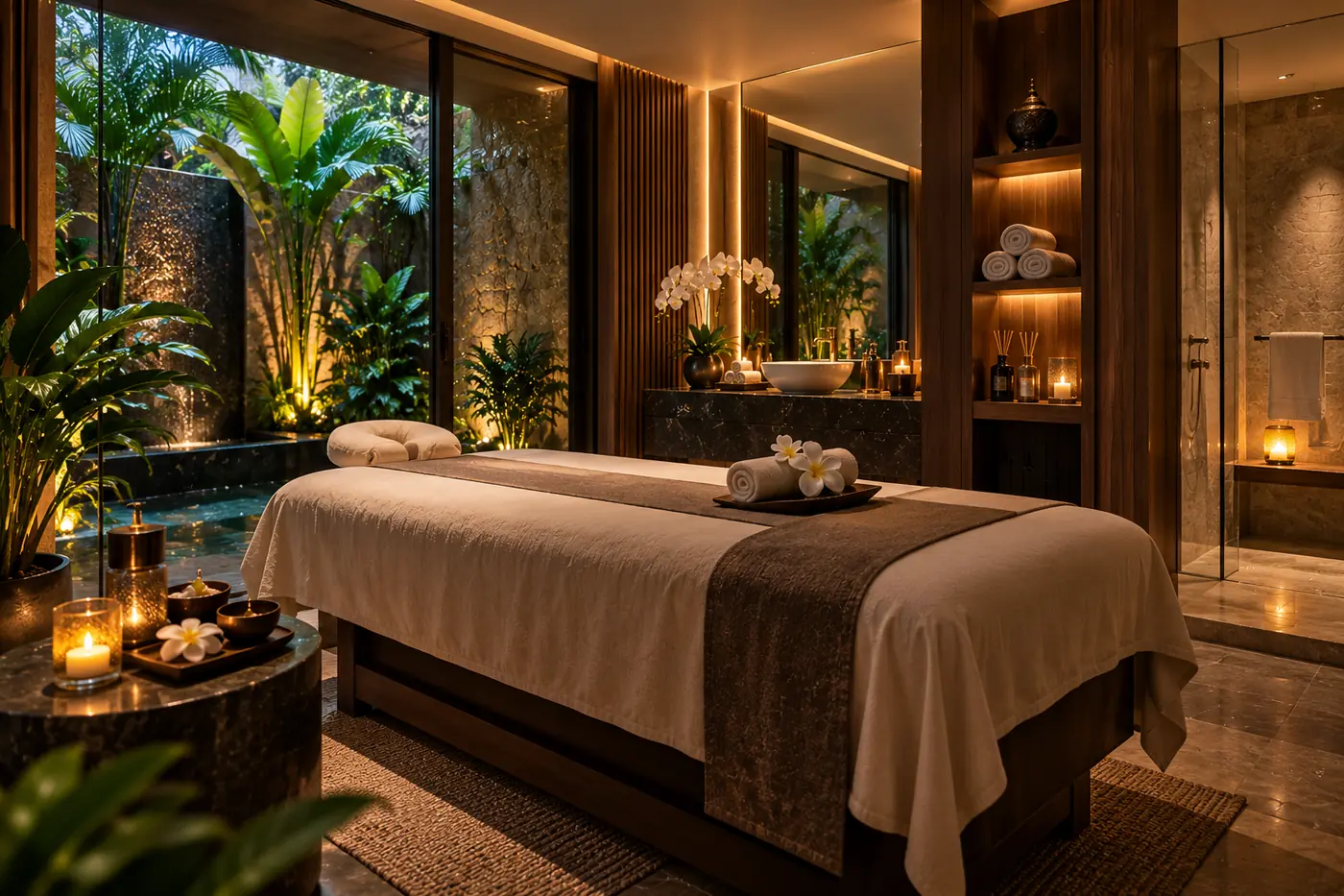 Treatment room at our spa in Muscat, Al Khuwair